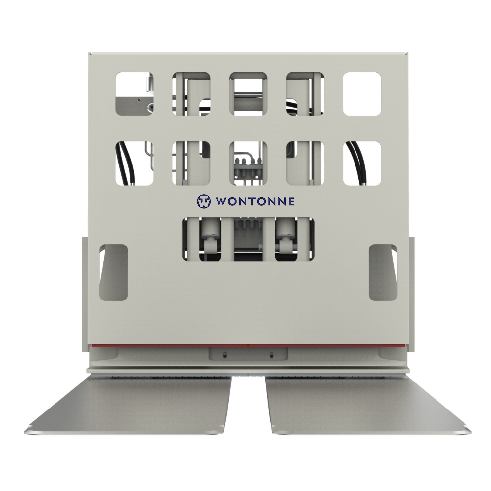 Eine weiße Schachtel mit dem Wort Wonton darauf