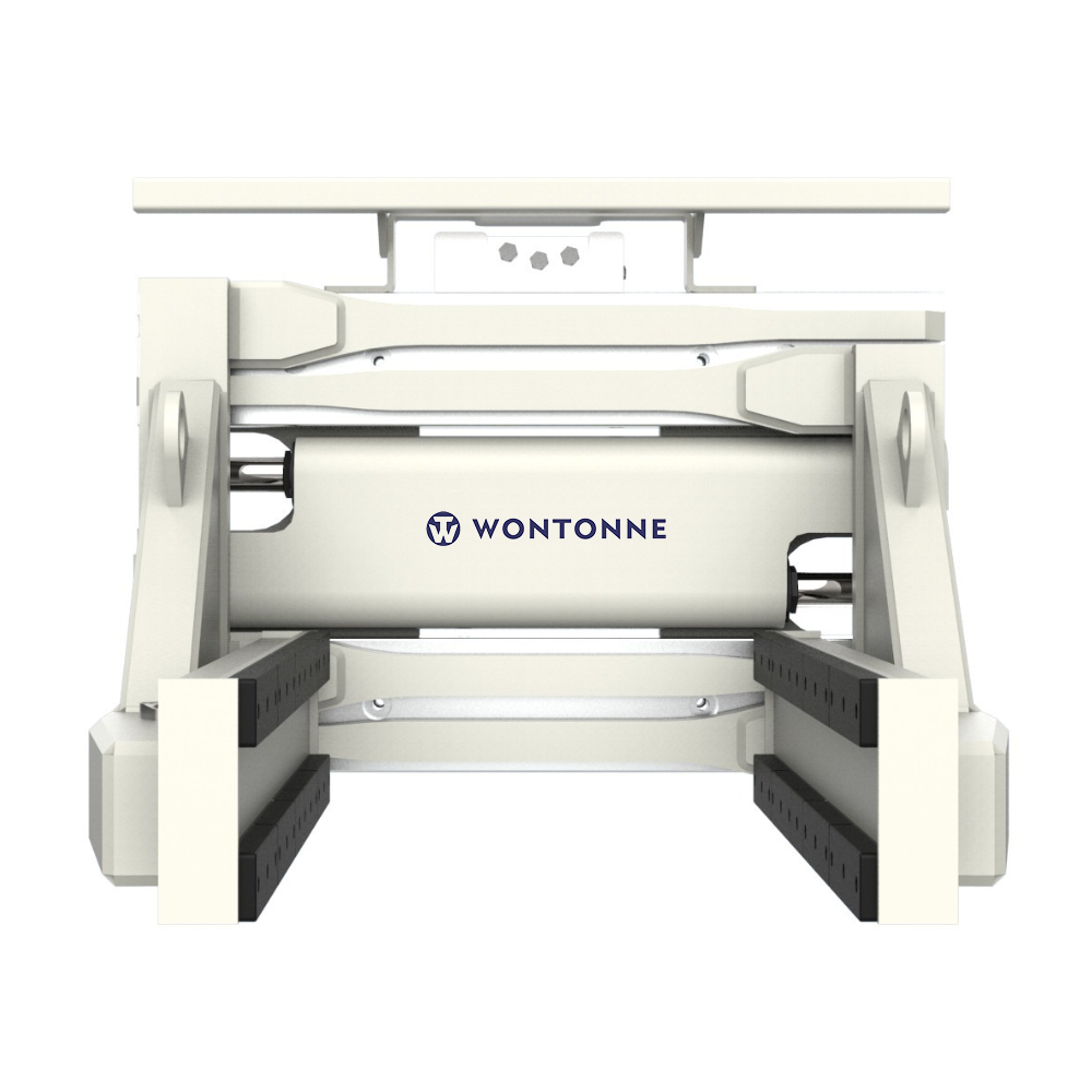 Eine weiße Maschine mit dem Wort Wontonne darauf.