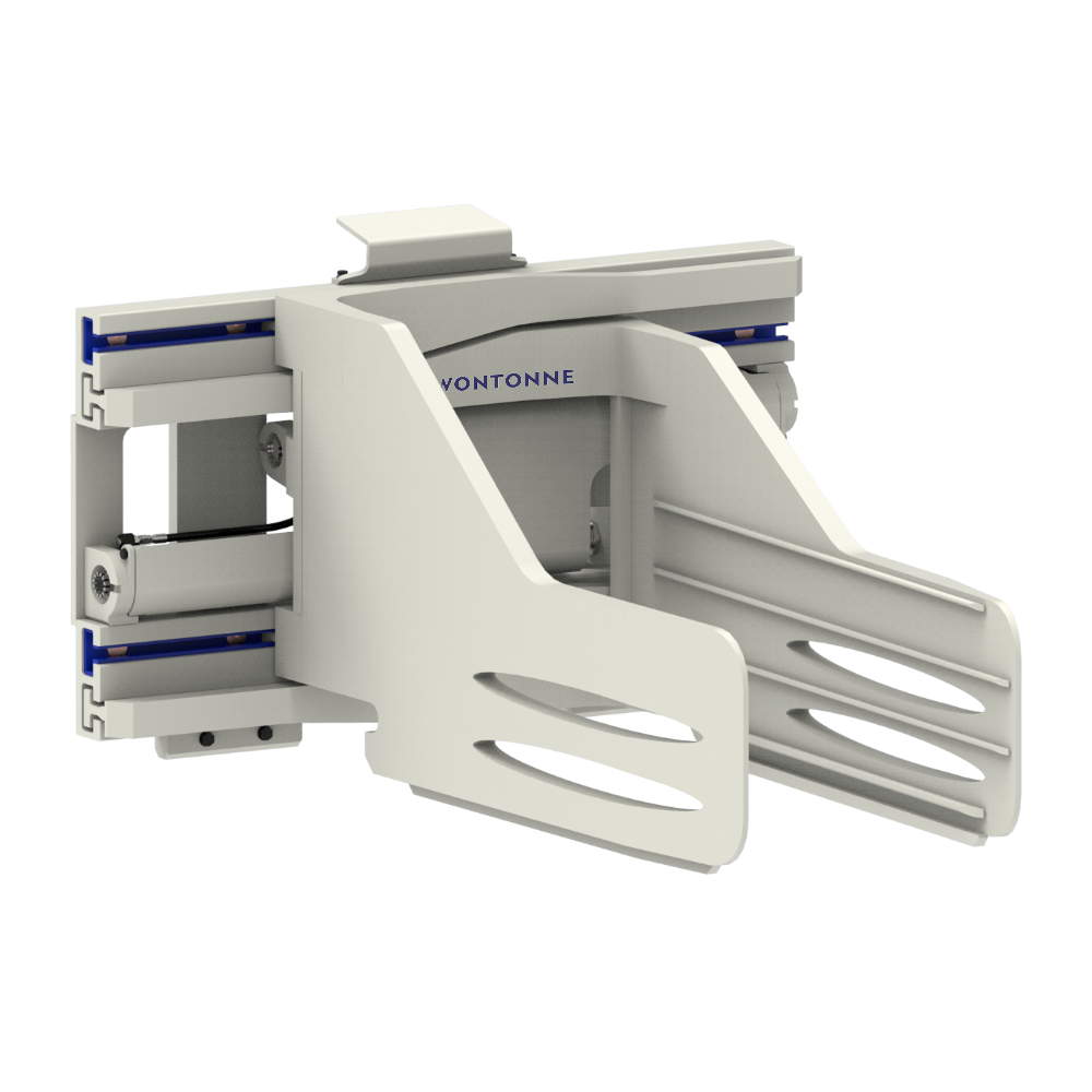 Eine Nahaufnahme einer Papierklammer auf weißem Hintergrund