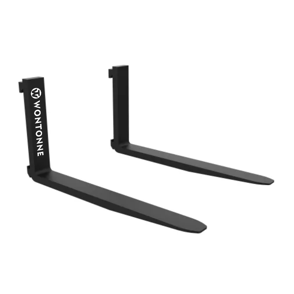 Ein Paar schwarze Gabeln auf weißem Hintergrund.