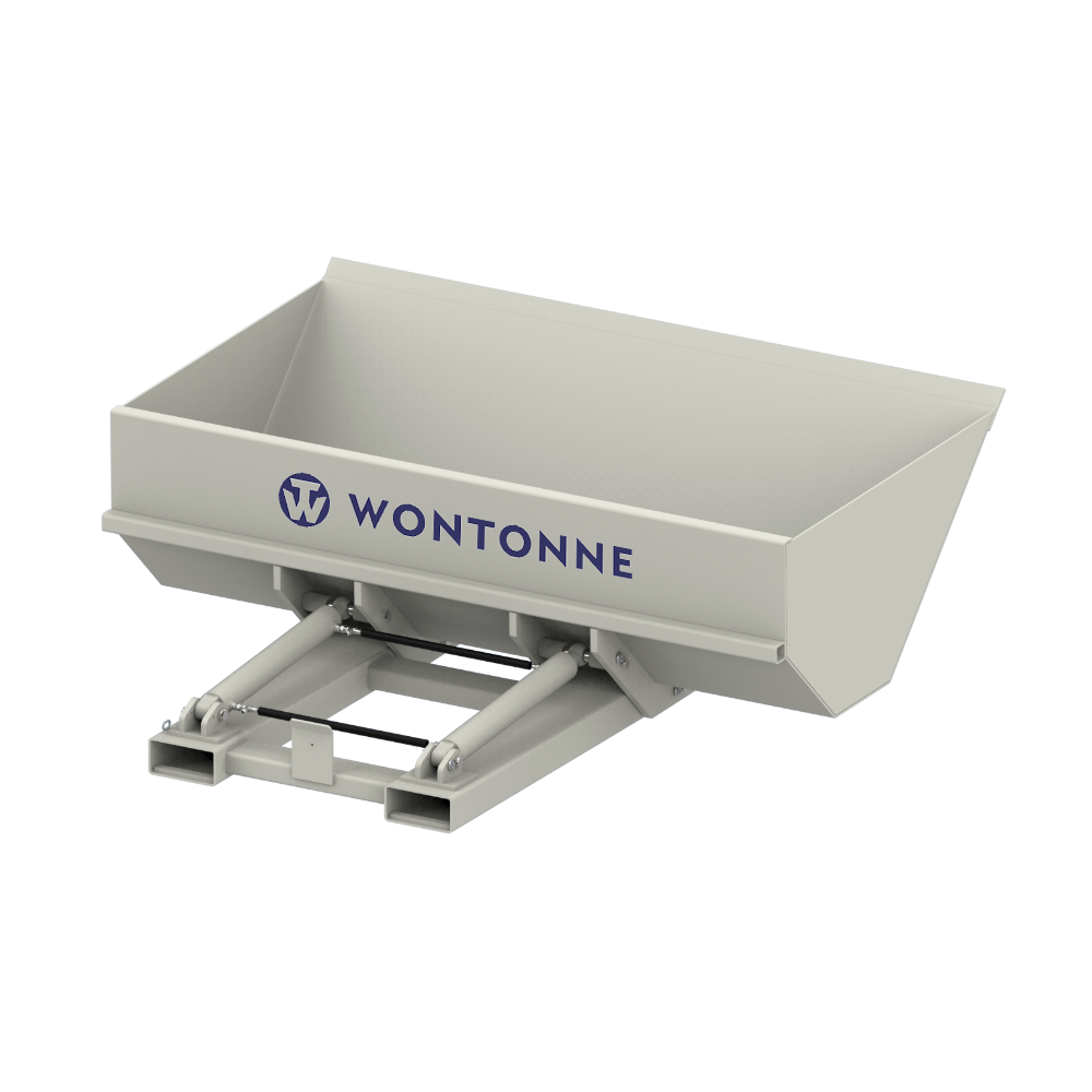 Ein weißer Eimer mit dem Wort Wonton darauf