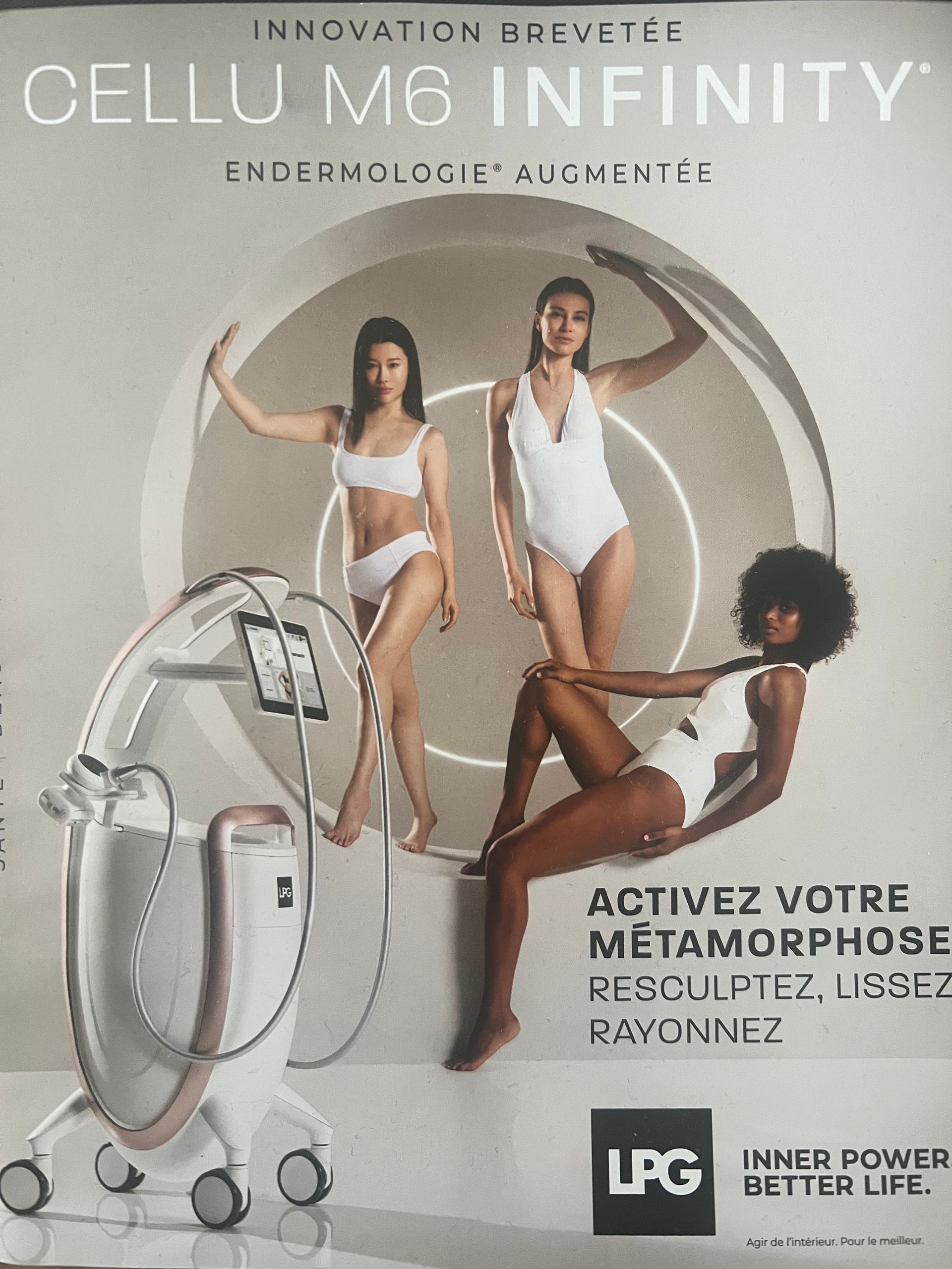 Affiche LPG Cellu M6 Infinity® avec 3 femmes