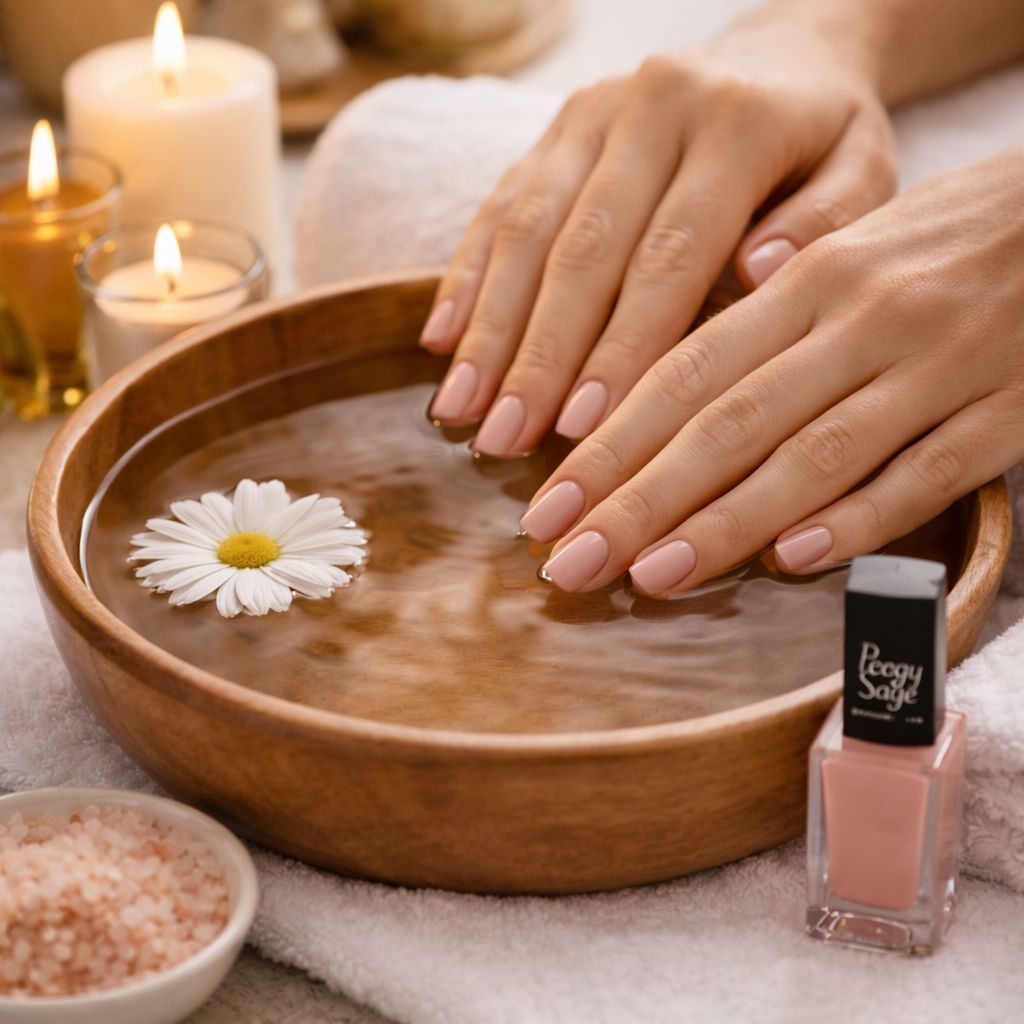 Una persona recibe un relajante masaje facial profesional en un ambiente de spa sereno y con iluminación tenue.