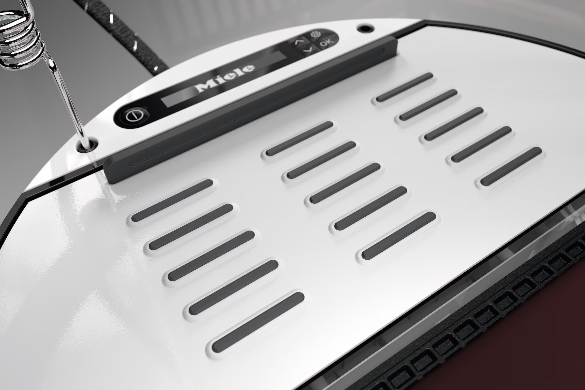 Zoom sur une table de repassage Miele