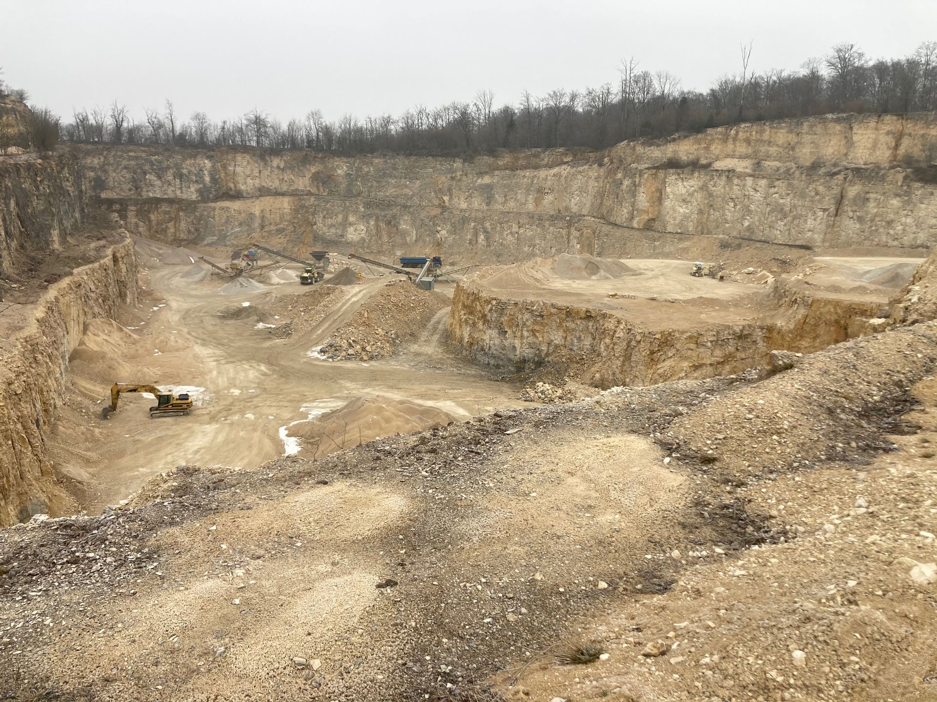 Carrière vue aérienne