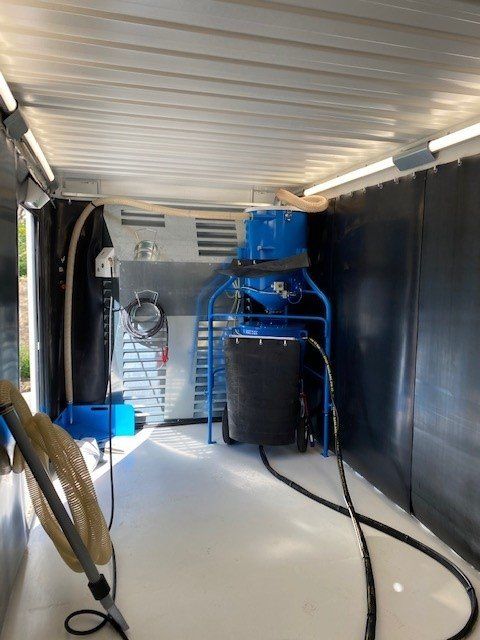 Cabine de sablage intérieur