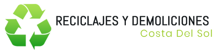 A logo for reciclajes y demoliciones costa del sol