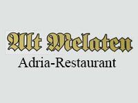 Ein Logo für ein Restaurant namens Mit Melaten Adria-Restaurant.