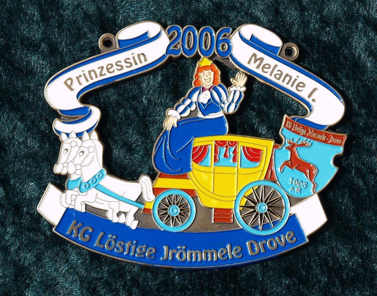 Ein Bild einer Pferdekutsche mit der Jahreszahl 2006 darauf