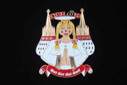 Eine Cartoonzeichnung einer Frau mit einer Krone auf dem Kopf.