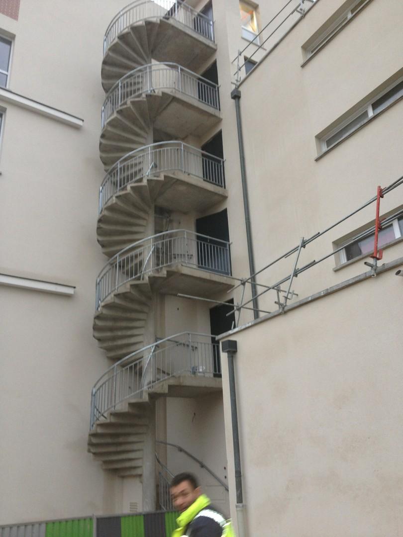 Escalier helicoidal - débillardé 