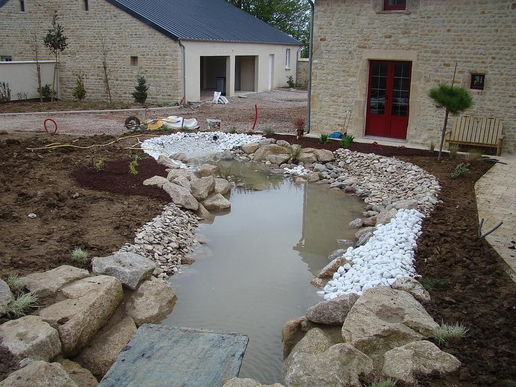 Suite des travaux de création de bassin