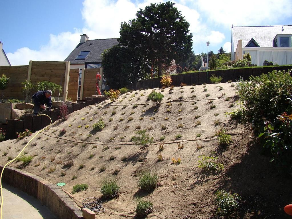 Terrain en pente