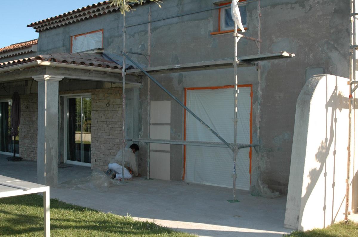 Préparation de la façade pour la peinture extérieure