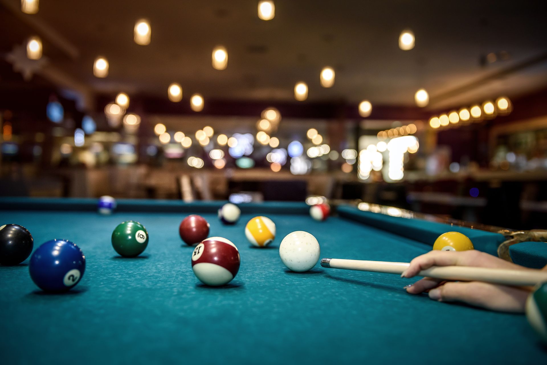 Photo du billard de notre bar