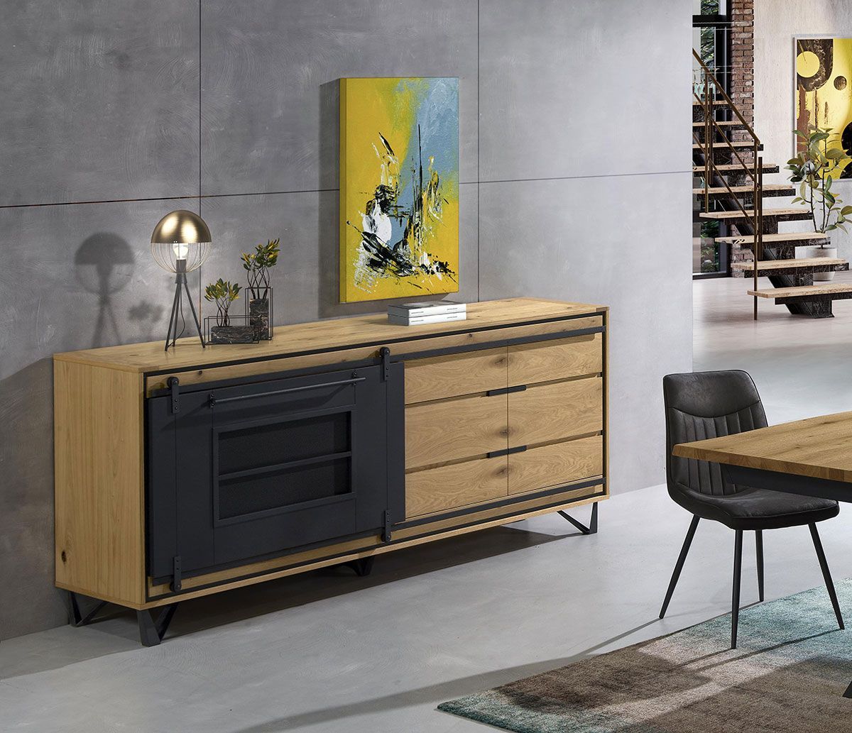 Buffet en bois massif