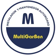 Logotipo circular para MultiGarben con el texto