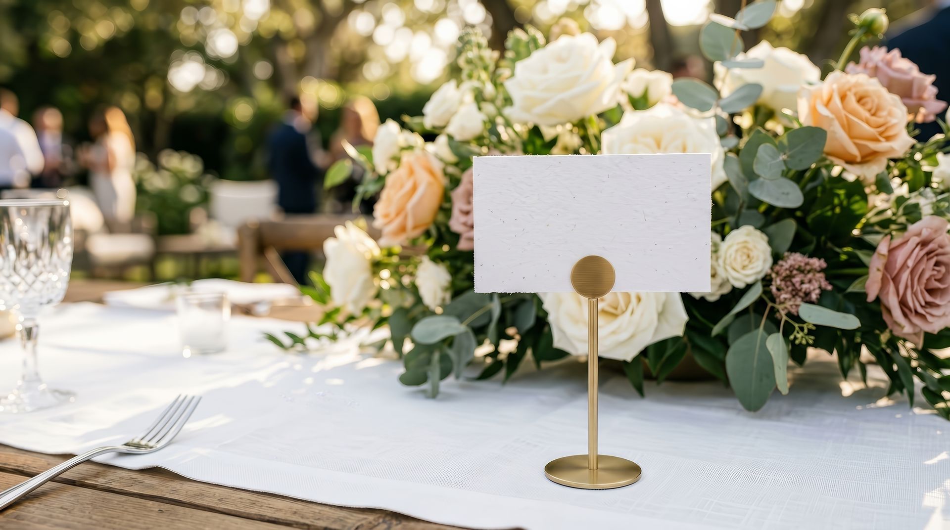 Table de réception de mariage