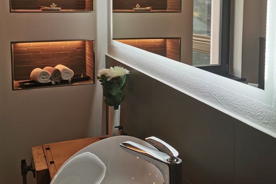 Elektroinstallation in einem Badezimmer