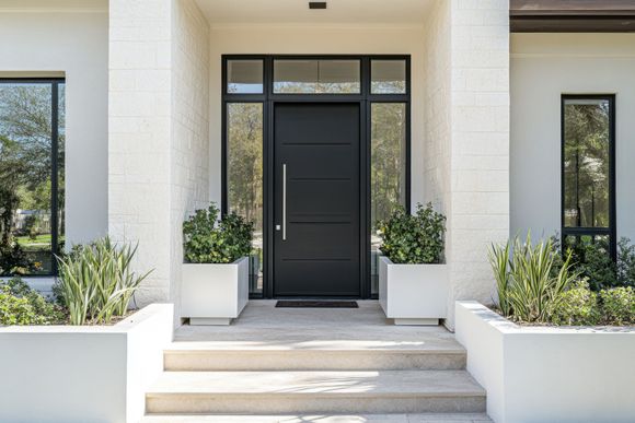 Une porte d'entrée.