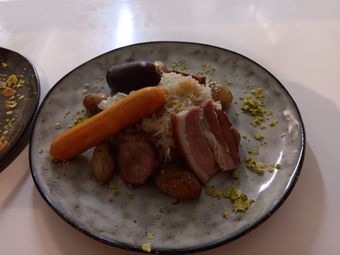 Une assiette de choucroute