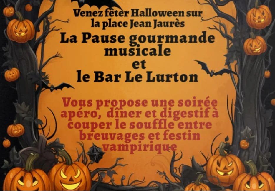 Une affiche pour un événement d'Halloween