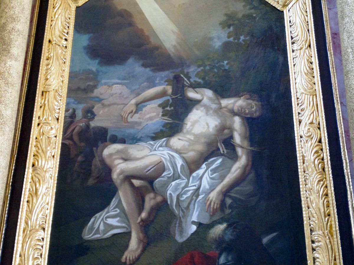 Martyrium des Hl. Sebastian - Altarbild Sebastiansaltar