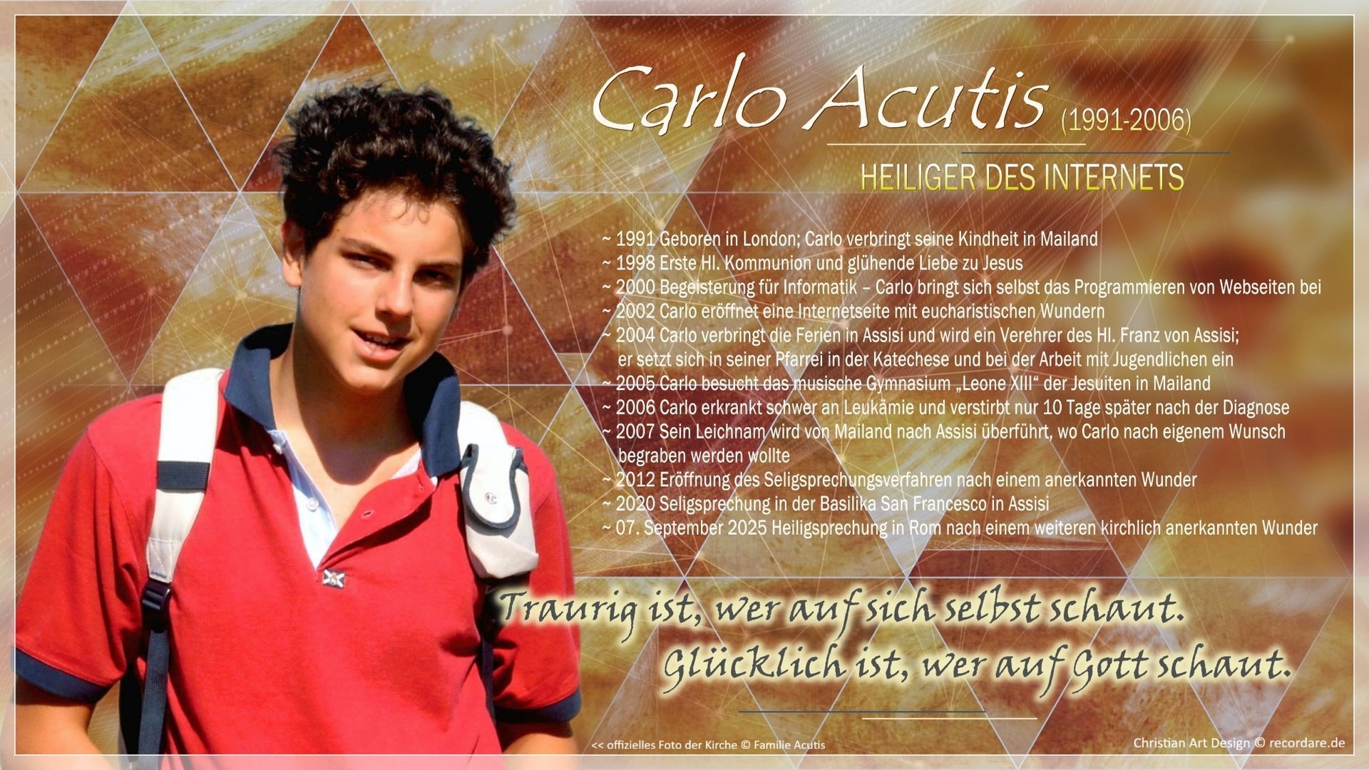 Heiliger Carlo Acutis