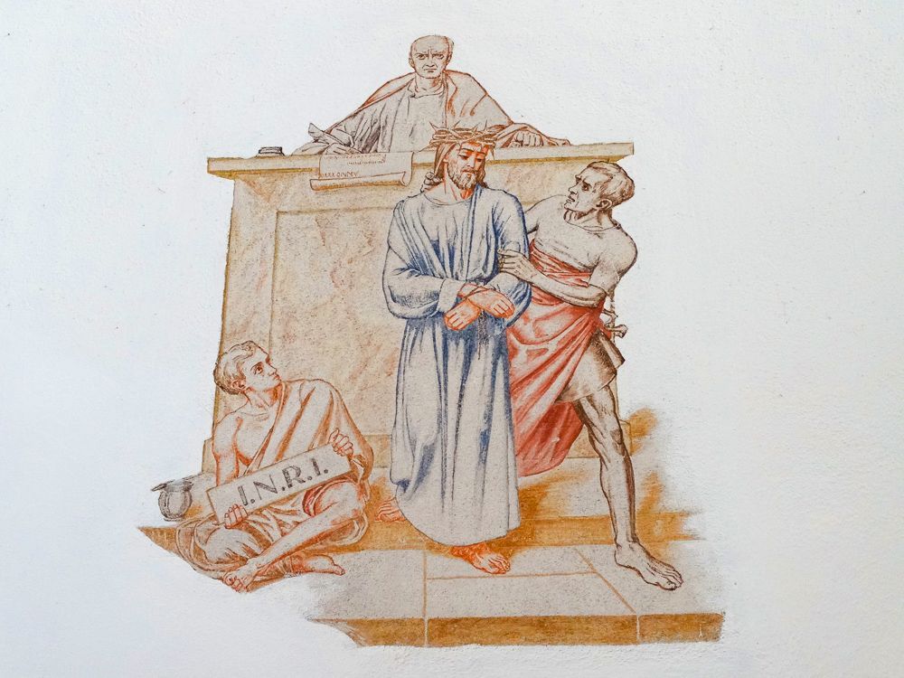 1. Station: Jesus wird zum Tod verurteilt