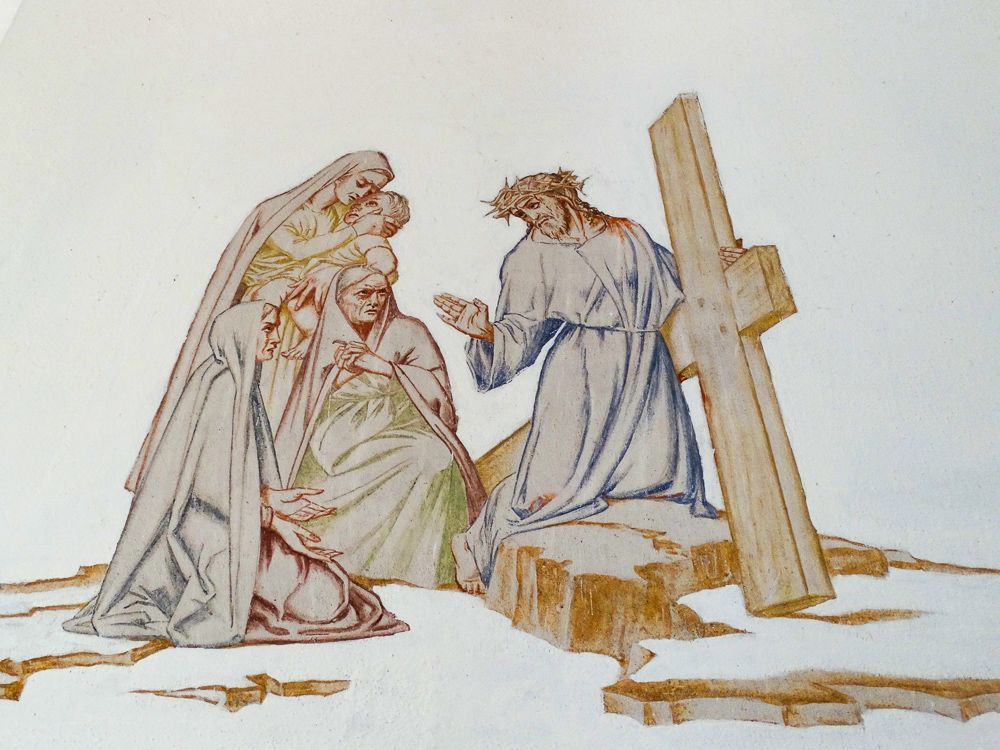 8. Station: Jesus begegnet den weinenden Frauen