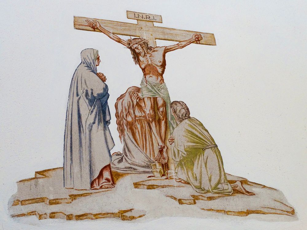 12. Station: Jesus stirbt am Kreuz