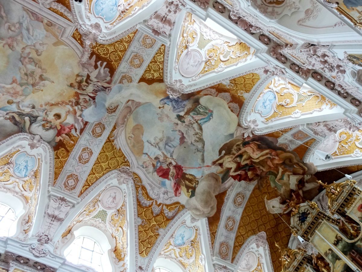 Deckenfresko - Glaubenseifer; Sturz der Laster in die Hölle