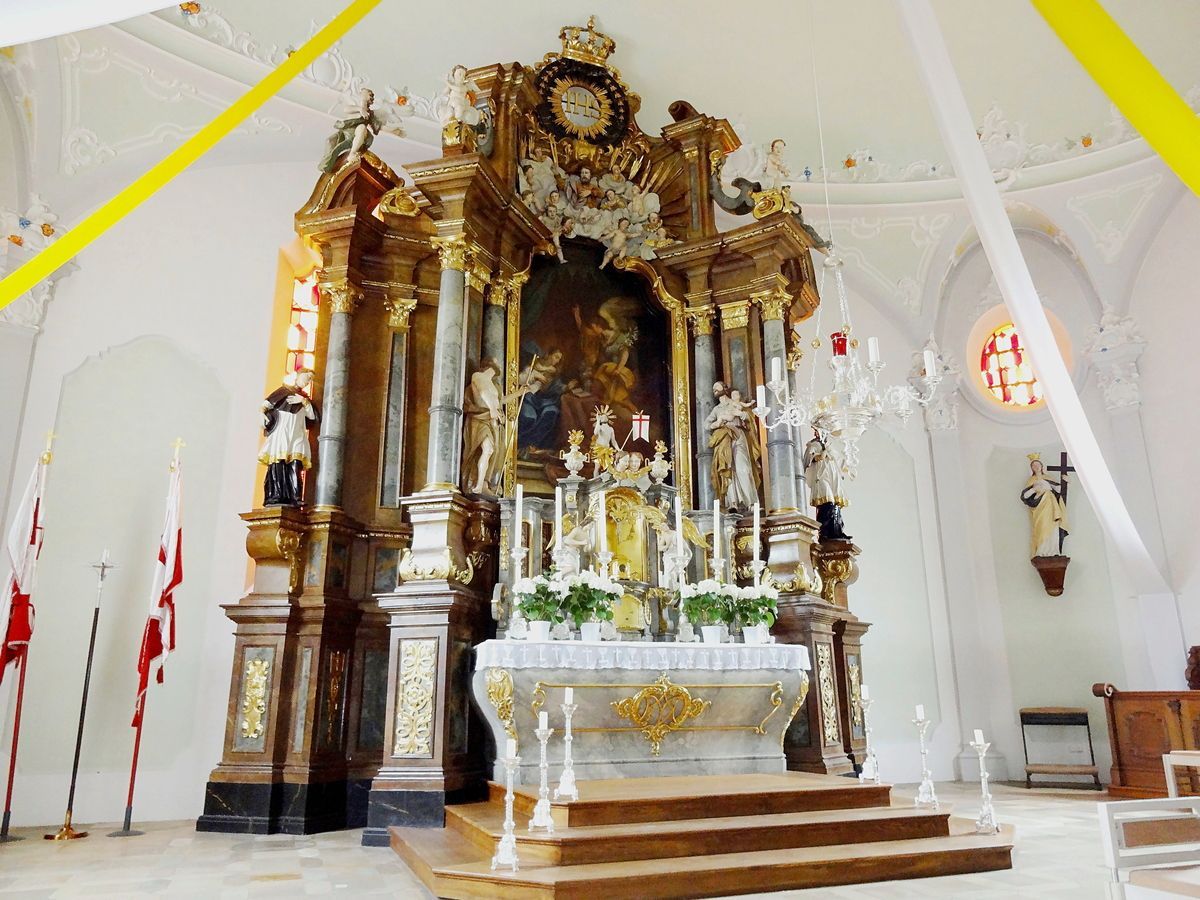 Hochaltar von Franz Jörg um 1740 mit Hauptaltargemälde 