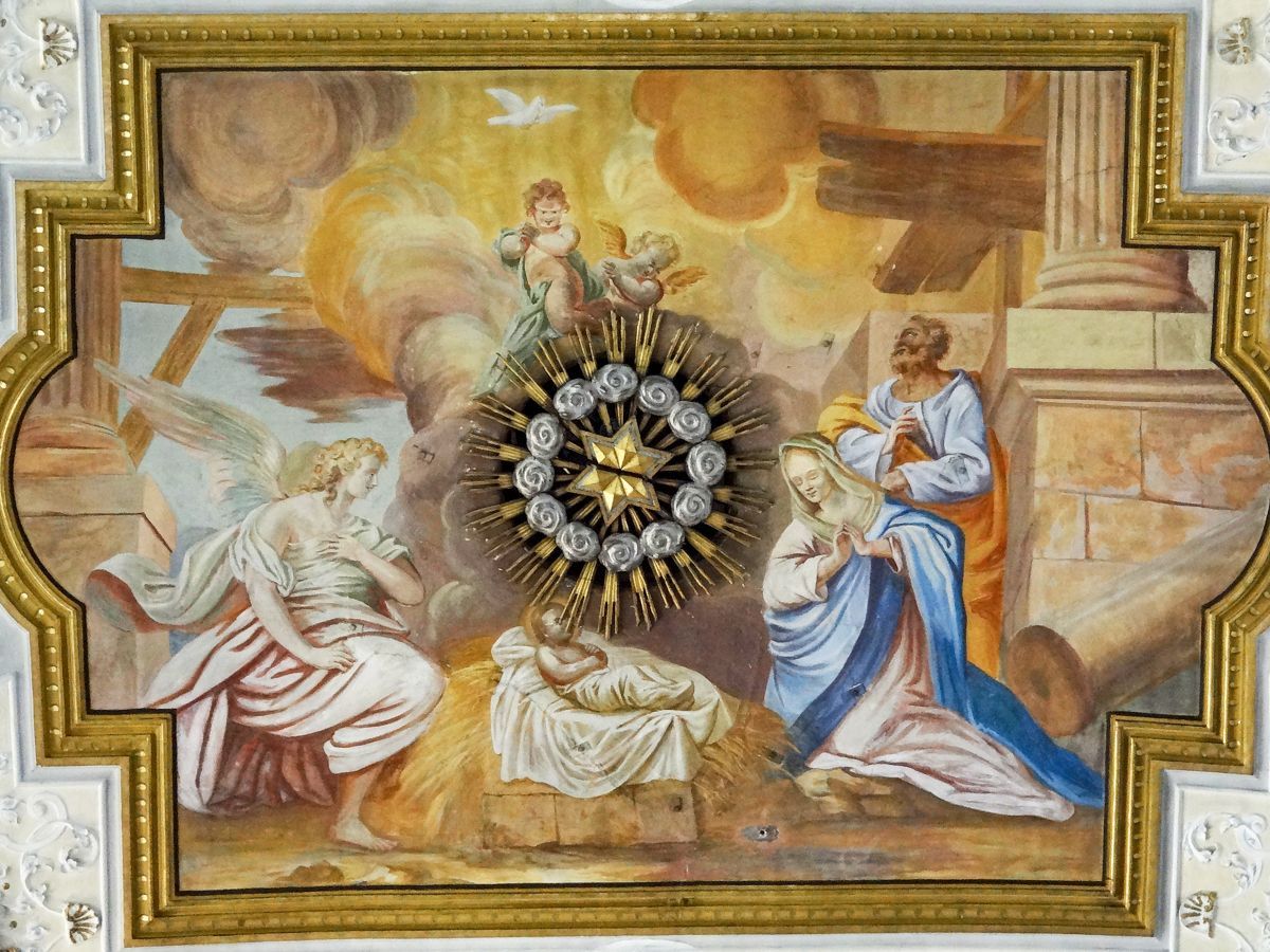 Deckenfresko Jesu Geburt