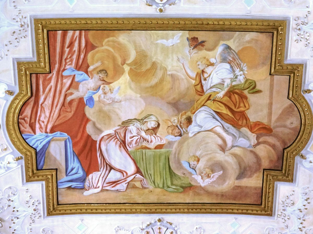 Deckenfresko Maria Verkündigung