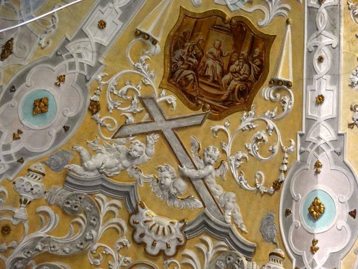 Detaillierte Rokokoausschmückung