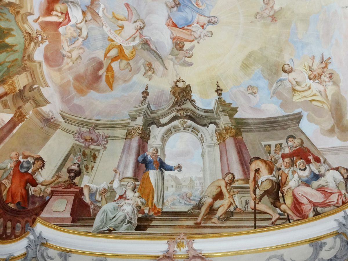 Kranke und Gebrechliche pilgern zu Maria Heil der Kranken