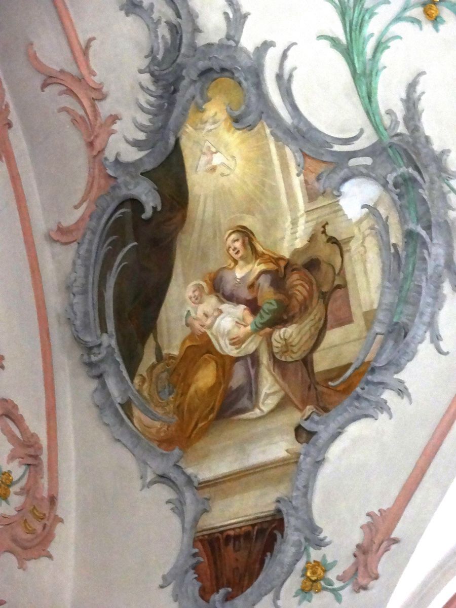 Maria in den Armen ihrer Mutter Anna (Maria Geburt)