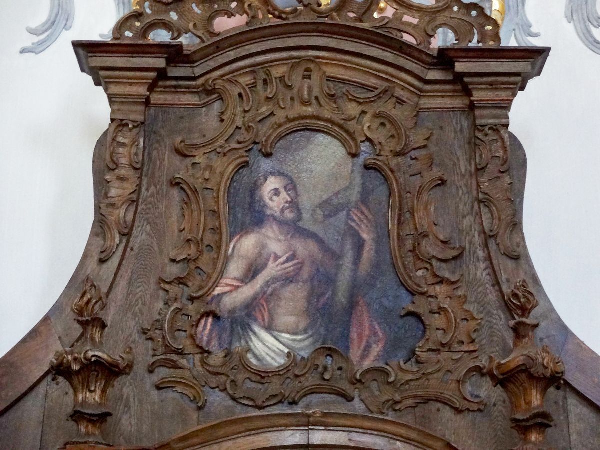 Jesus, der Auferstandene - Beichtstuhlgemälde