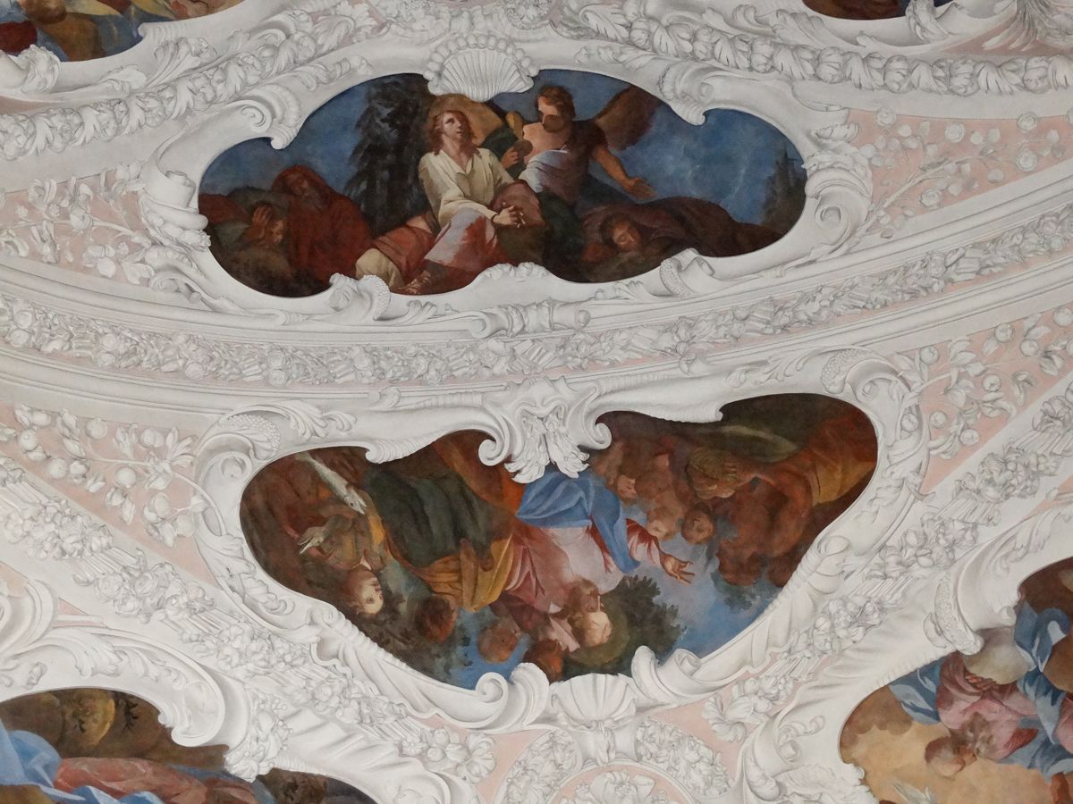 Fresken Vater Unser Gebet im Chorgewölbe