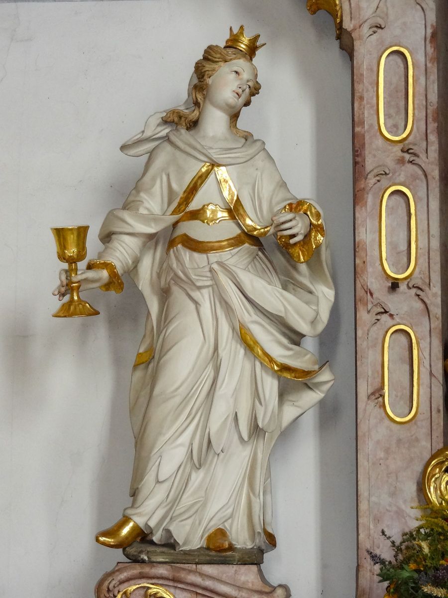 Nothelferfigur Heilige Barbara