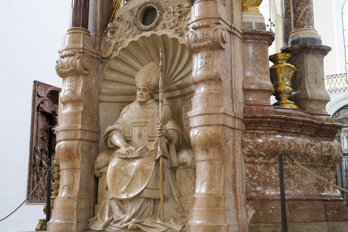 Renaissance-Figur Hl. Willibald