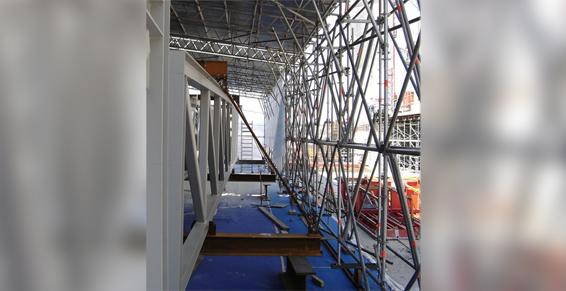 Détails structure roulante