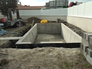 Construction d'une piscine en dur - phase 3