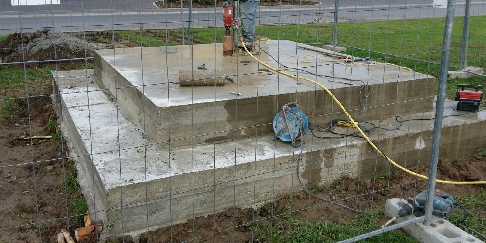 MASSIF BÉTON CAROTTAGES POUR RÉSERVATIONS