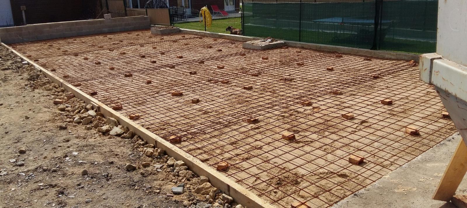 RADIER BETON féraillage