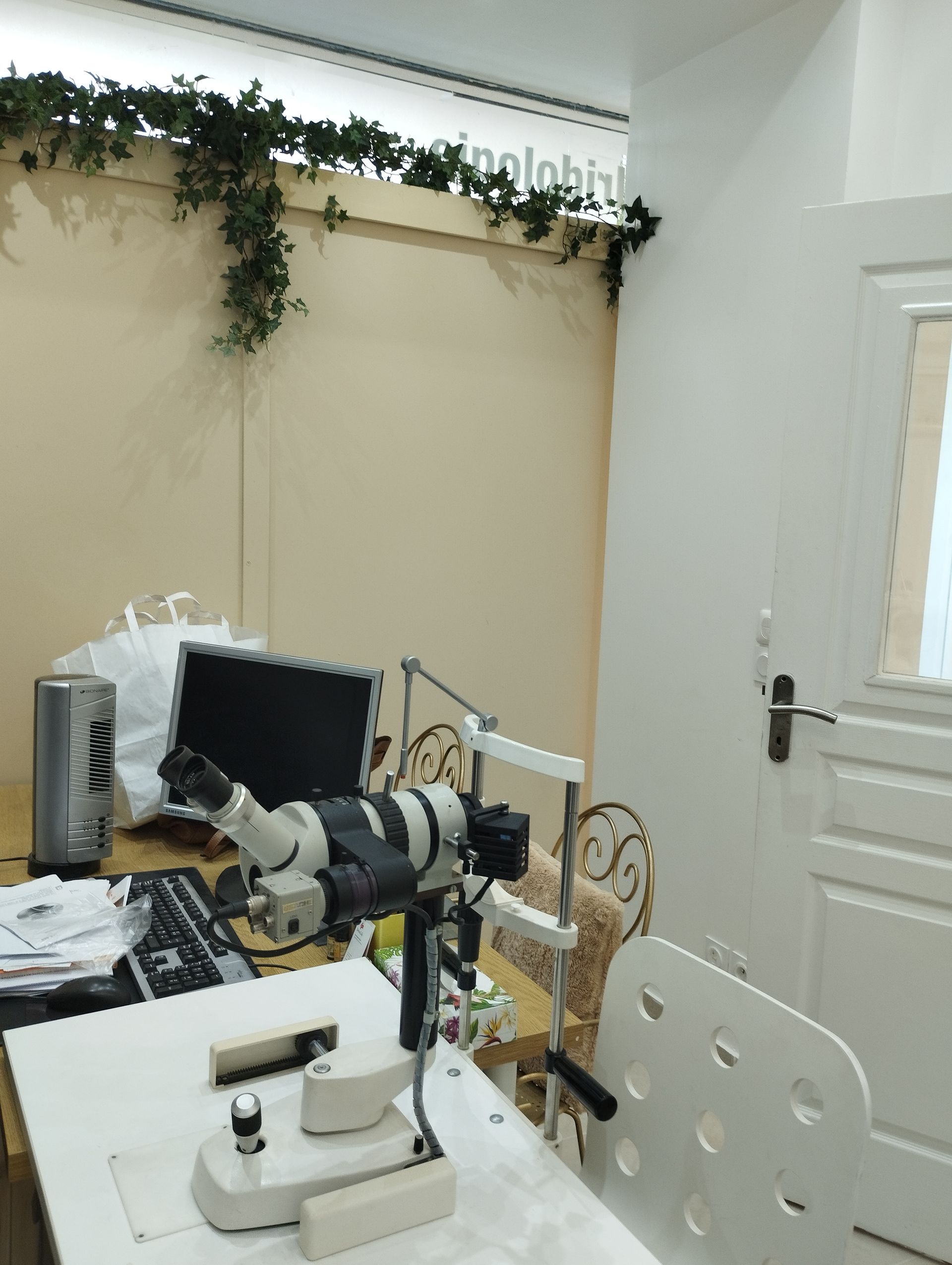 Vue du bureau de Madame Hekeu