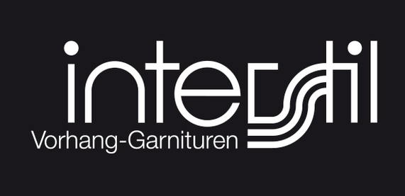 A black and white logo for interstil vorhang-garnituren