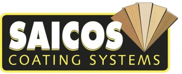 Ein Logo für Saicos Beschichtungssysteme mit einem Ventilator