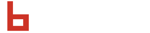 Rotes Logo mit kleinem „b“ auf weißem Hintergrund 